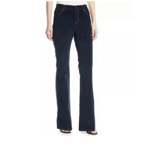 Lafayette 148 New York Corduroy Flare Leg Pants‎ Womens 10 Dark Blue Retro Boho